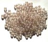 100 4mm Lustre Light Amethyst Round Glass Beads